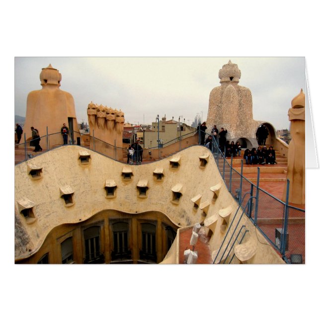 g/nc Barcelona Gaudi Lapedrera-Dachspitze (Vorderseite (Horizontal))