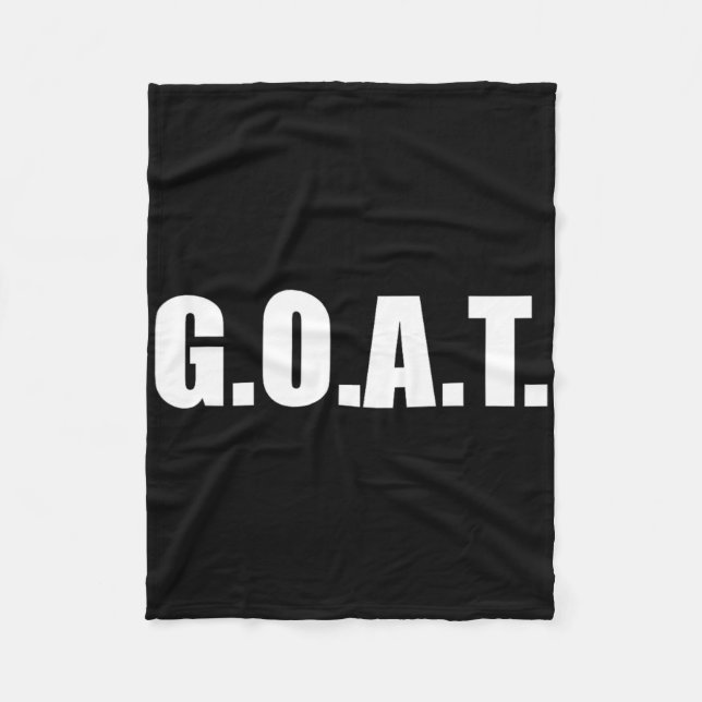 G.o.a.t Bester aller Zeiten Fleecedecke (Vorderseite)