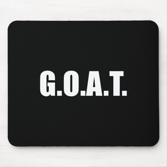 G.o.a.t Bester aller Zeiten Mousepad (Vorne)