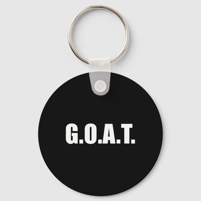 G.o.a.t Bester aller Zeiten Schlüsselanhänger (Vorderseite)