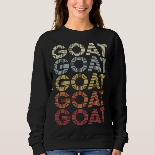 G O A T Goat Greatest Of All Time Fathers Day Moth Sweatshirt (Vorderseite)