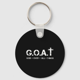 G.o.a.t Gott über alle Dinge Christliche Bibelweis Schlüsselanhänger