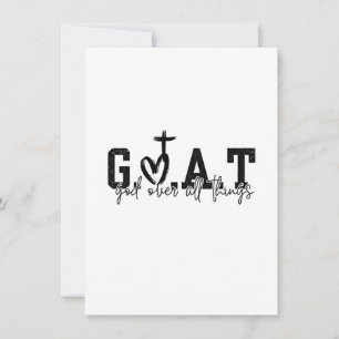 G.O.A.T. Gott über alles Christliche Jesus Einladung