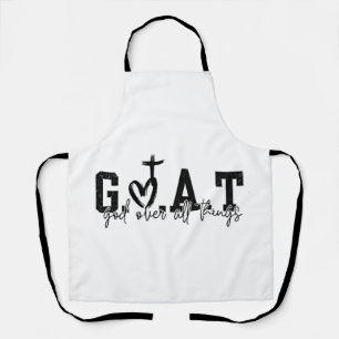 G.O.A.T. Gott über alles Christliche Jesus Schürze