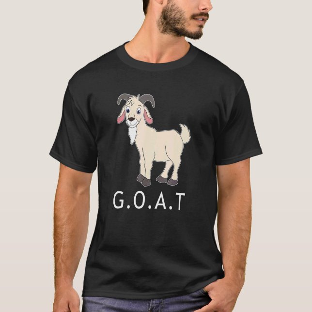 G O A T Greatest Of All Time 2 T-Shirt (Vorderseite)