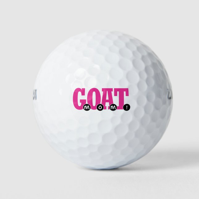 G.O.A.T. MAMA! - Niedlich für die Mama Grafikdruck Golfball (Vorderseite)