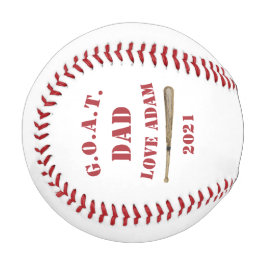 G.O.A.T. Vater Monogramed Baseball