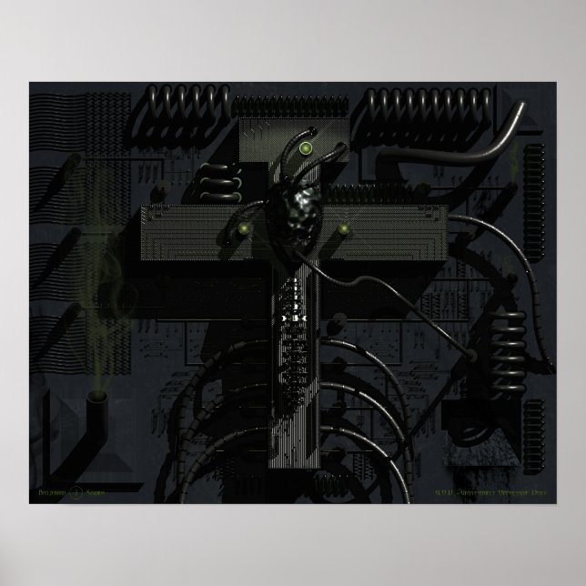 G.O.D. - Grotesk repressive Deity Poster (Vorne)