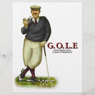 G.O.L.F. GENTLEMEN NUR DAMIT VERBOTENE DAMEN FLYER