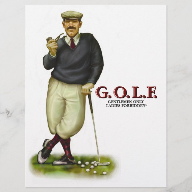 G.O.L.F. GENTLEMEN NUR DAMIT VERBOTENE DAMEN FLYER (Vorne)