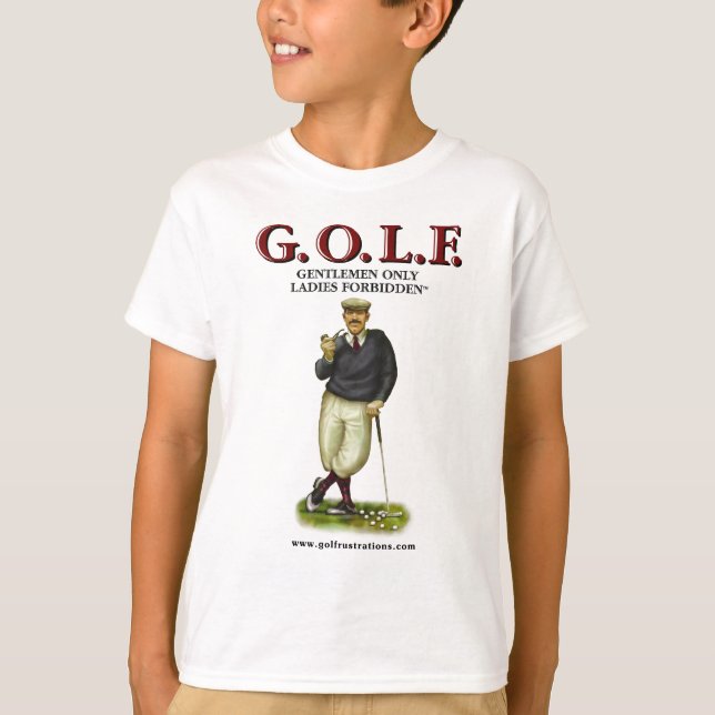 G.O.L.F. HERR-NUR DAMEN VERBOTEN T-Shirt (Vorderseite)