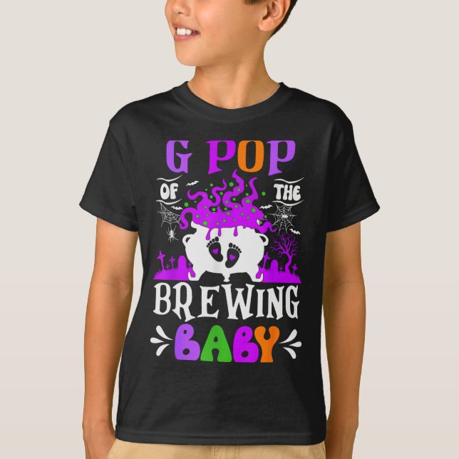 G P Of The Brewing Baby Grandpa To Be Halloween  T-Shirt (Vorderseite)