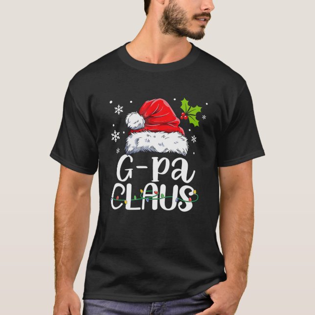G-Pa Claus Christmas Pajama Family Matching Xmas T-Shirt (Vorderseite)