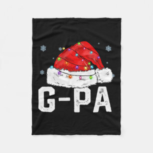 G-pa Claus Funny Xmas Familie Matching Großvater C Fleecedecke