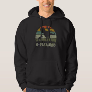 G Pa Dinosaur Rex Grandpasaurus 2 Kinder Familienm Hoodie