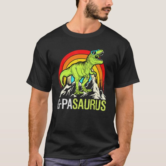 G Pasaurus Dinosaurier Grandpa G Pa Saurus Father' T-Shirt (Vorderseite)
