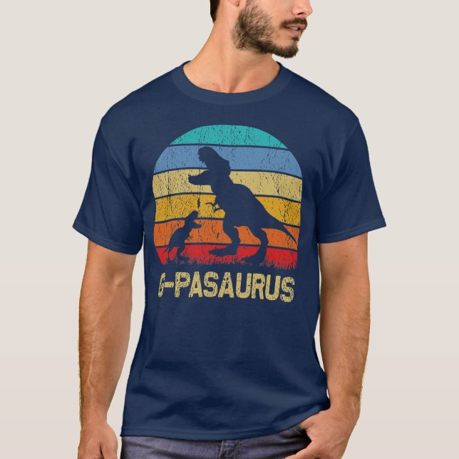 G paSaurus T Rex Dinosaurier Grandpa Saurus Famili T-Shirt (Vorderseite)