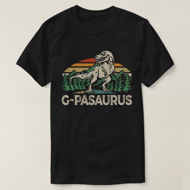 G-Pawsaurus Dinosaur Grandpa Saurus Fathers Day T-Shirt (Design vorne)