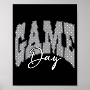 G Polka Dot Spieltag Football Touchdown Saison Poster