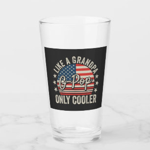G-Pop wie ein Großvater nur Cooler die US-Flagge t Glas