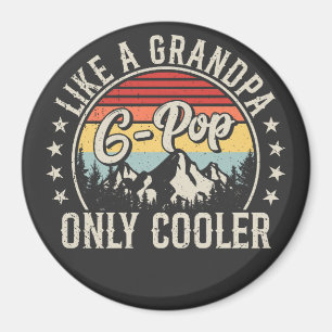 G-Pop wie ein Opa nur Cooler Retro-Kreis Magnet