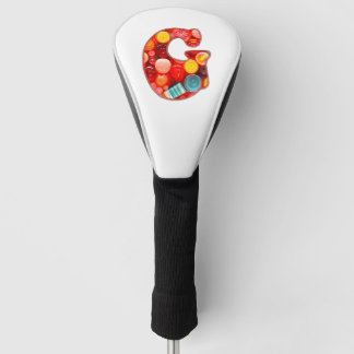 G red initial letter candy golf headcover