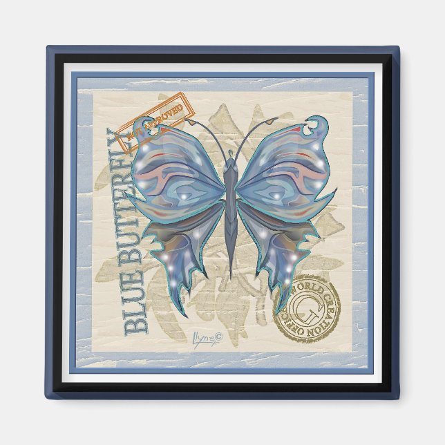 G Schmetterling Magnet (Vorne)