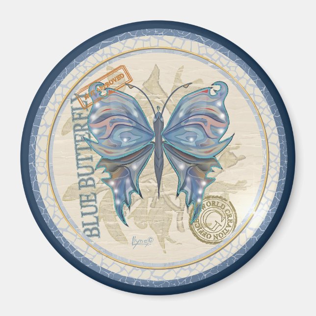 G Schmetterling Magnet (Vorne)