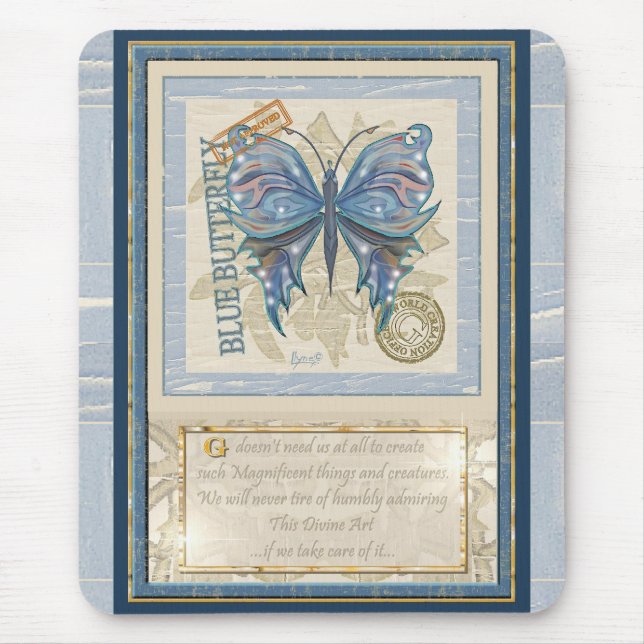 G Schmetterling Mousepad (Vorne)