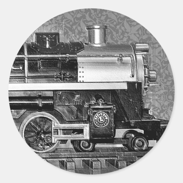 G-Skalierungsmodellzug Runder Aufkleber (Vorderseite)
