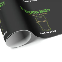G-Splitter Gesellschaft Die Kunst des Schlucks Pin Geschenkpapier