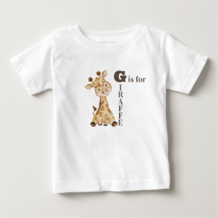 G steht für GIRAFFE - Whimsical Giraffe Baby T-shirt