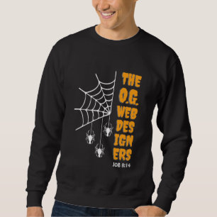 G. WEB DESIGNERS Spider Mens Christlich Halloween Sweatshirt