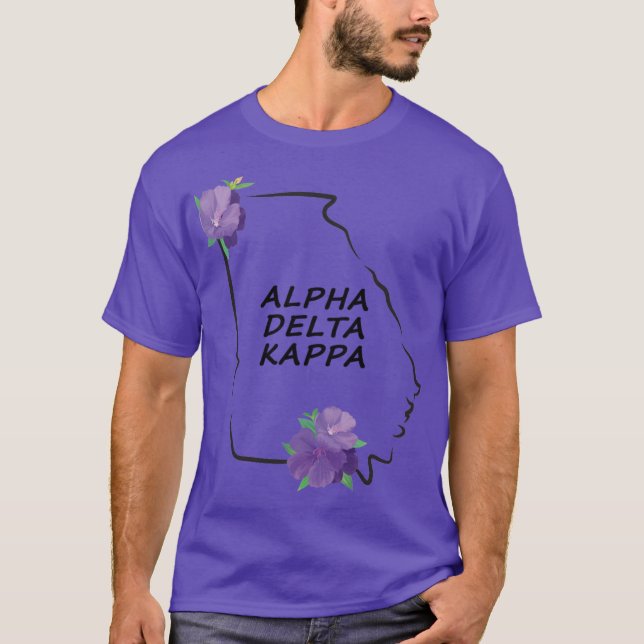 GA Alpha Delta Kappa Tshirt dunkel w schwarze Buch (Vorderseite)