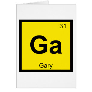 Ga - Gary Indiana Chemie Periodensystem Symbol