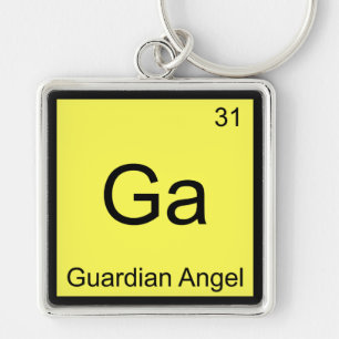 Ga - Guardian Angel Funny Chemistry Element Symbol Schlüsselanhänger