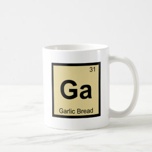 GA - Knoblauch-Brot-Chemie-Periodensystem-Symbol Tasse