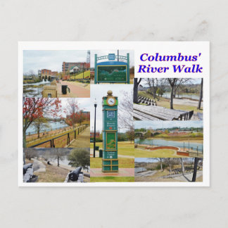 GA River Walk Postcard Postkarte