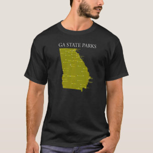 Ga Staat Parks Wearable Georgia Staat Park Checkli T-Shirt