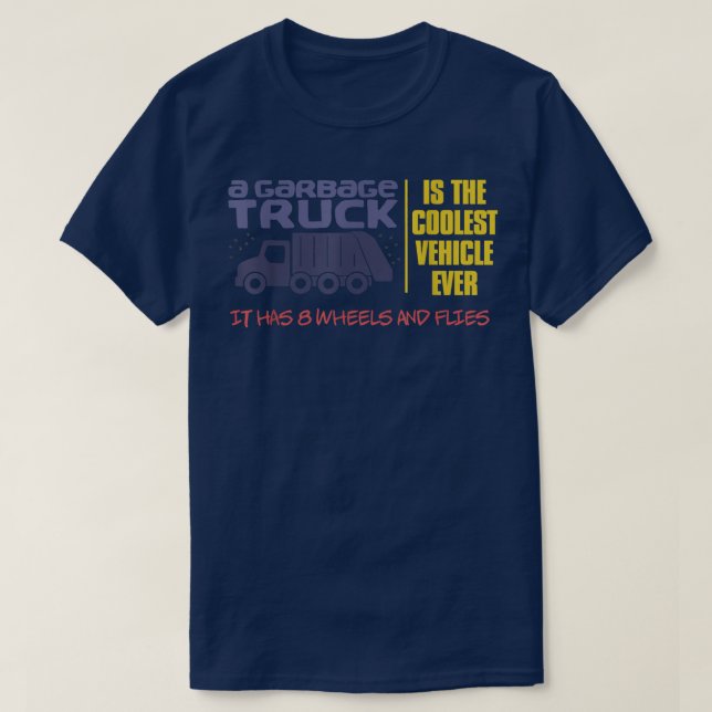 Gabage Trucks sind cooles Design für einen Garbage T-Shirt (Design vorne)
