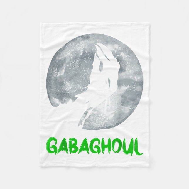Gabaghoul Funny Hand Moon Bigfoot Santa Christmas  Fleecedecke (Vorderseite)