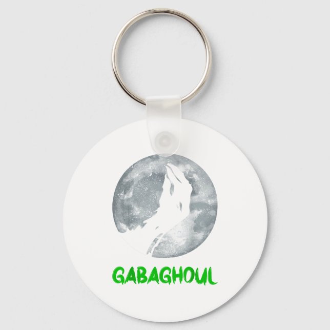 Gabaghoul Funny Hand Moon Bigfoot Santa Christmas  Schlüsselanhänger (Vorderseite)