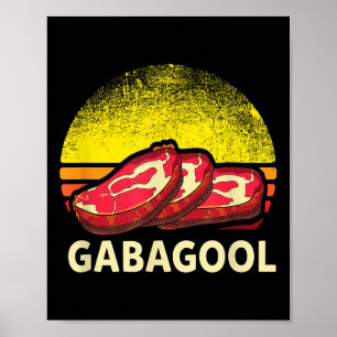 Gabagool Cacola Fleischliebhaber New Jersey Italie Poster