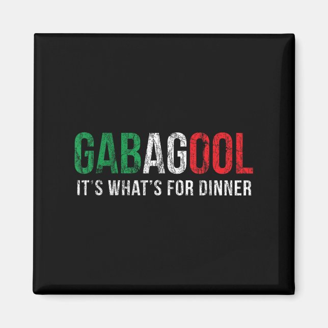 Gabagool Cacola Meat Lover New Jersey Italian Gift Magnet (Vorne)