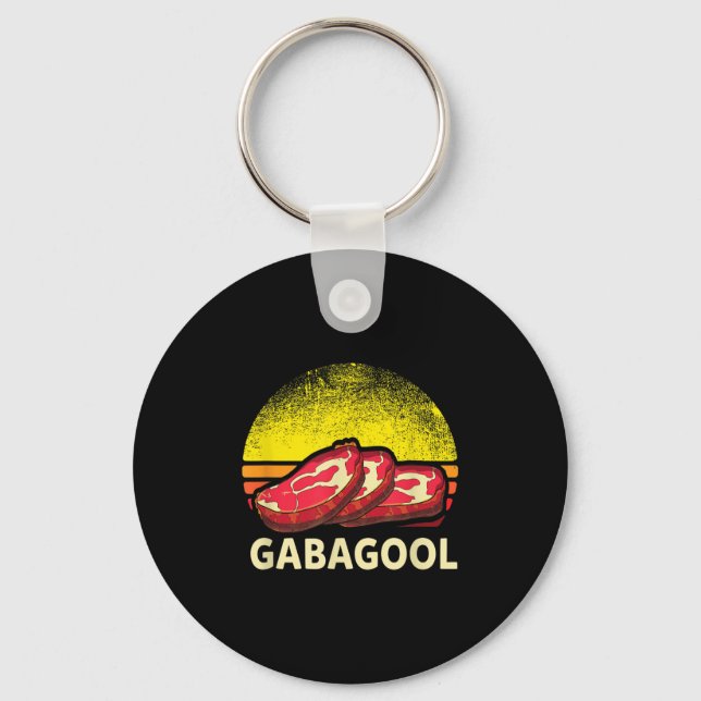 Gabagool Cacola Meat Lover New Jersey Italian Gift Schlüsselanhänger (Vorderseite)