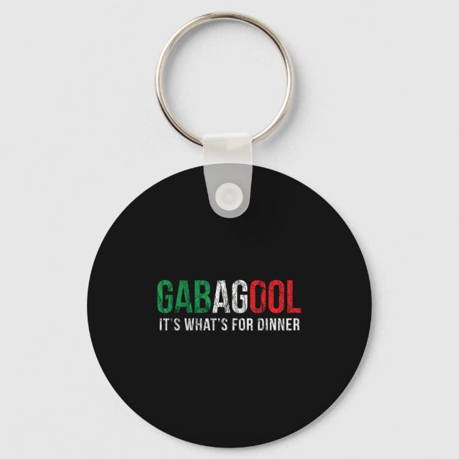 Gabagool Cacola Meat Lover New Jersey Italian Gift Schlüsselanhänger (Vorderseite)