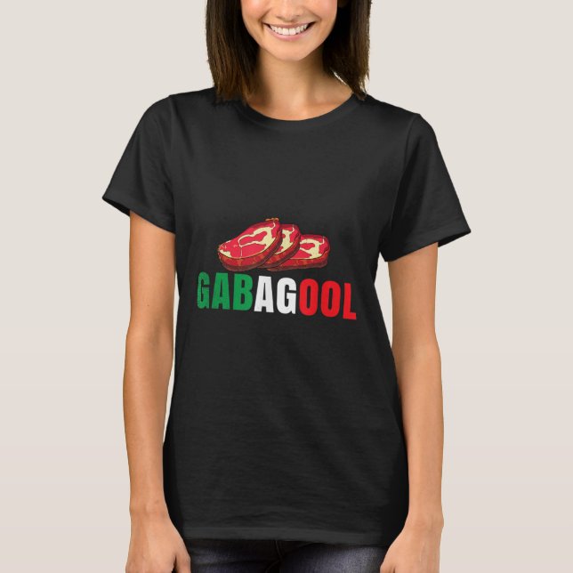 Gabagool Cacola Meat New Jersey Italian Pride Gift T-Shirt (Vorderseite)