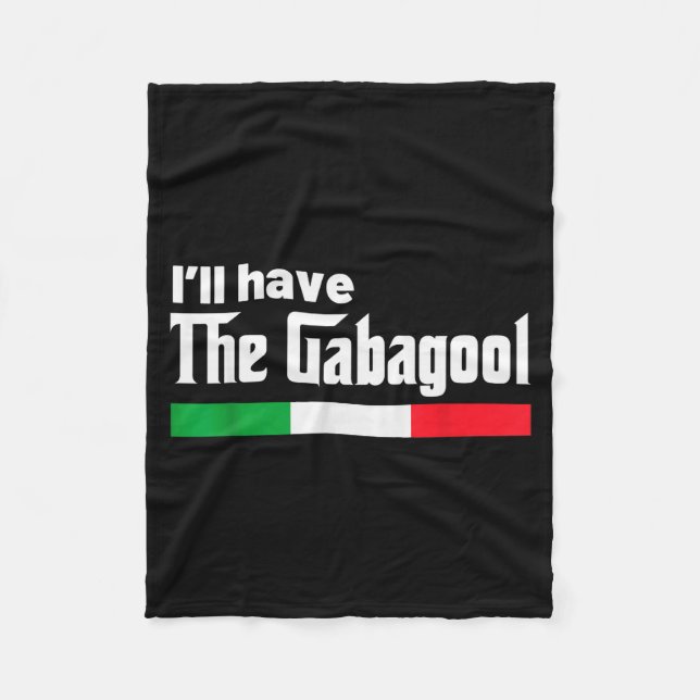 Gabagool Italy For Italians Cacola Nj New Jersey  Fleecedecke (Vorderseite)