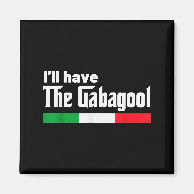 Gabagool Italy For Italians Cacola Nj New Jersey  Magnet (Vorne)