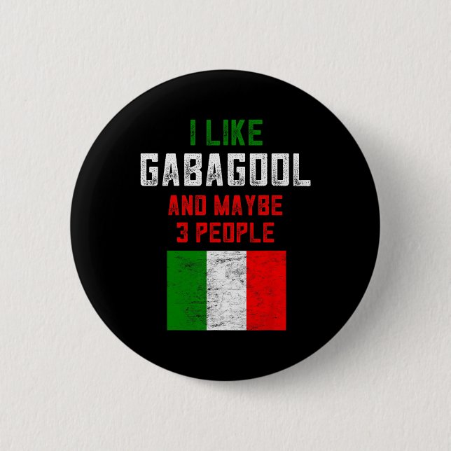 Gabagool Shirt Men New Jersey Meat Lover Italian C Button (Vorderseite)